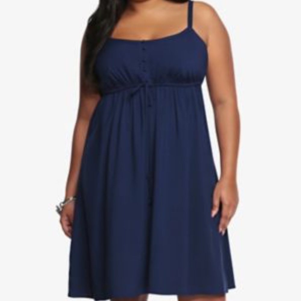 Torrid Blue Henley Dress